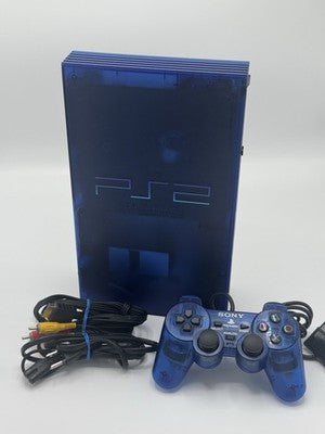 PS2 OCEAN BLUE Console System Made in japan SCPH-37000 NTSC-J Playstation 2